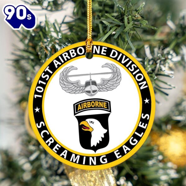 US Army 101st Airborne Ceramic Ornament