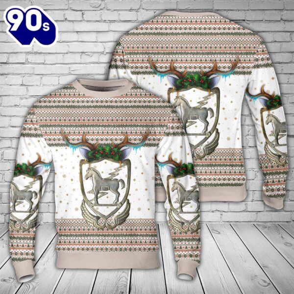 US Army 10th Special Forces Group Christmas AOP Sweater