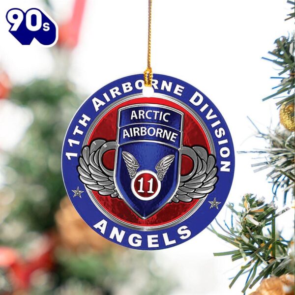 US Army 11th Airborne Division Ceramic Ornament