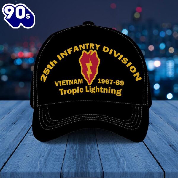 US Army 25th Infantry Division Tropic Lightning Baseball Cap  Gift For Veteran Day