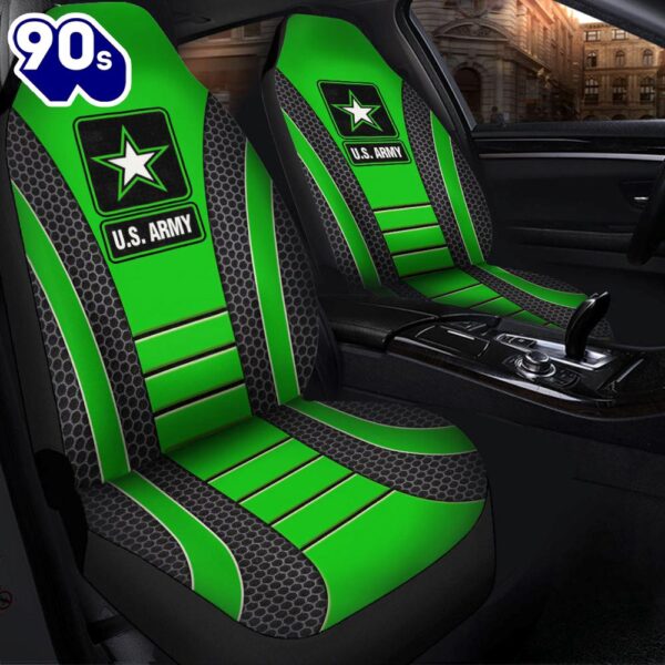 US ARMY Green Premium Custom Car Seat Covers Decor Protectors