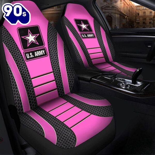 US ARMY Pink Premium Custom Car Seat Covers Decor Protectors