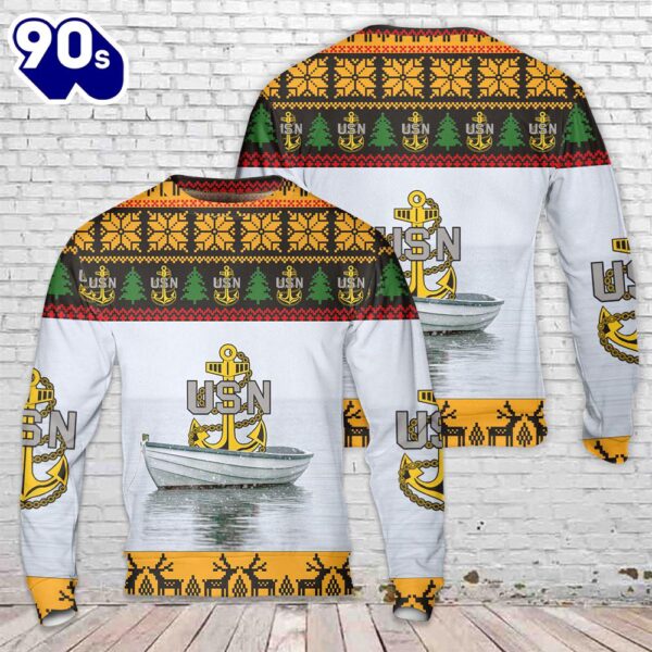 US Navy Chief Petty Officer Chief’s Fouled Anchor Christmas Sweater