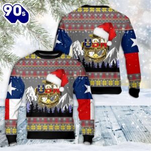 US Navy Chief Texas style Christmas Sweater