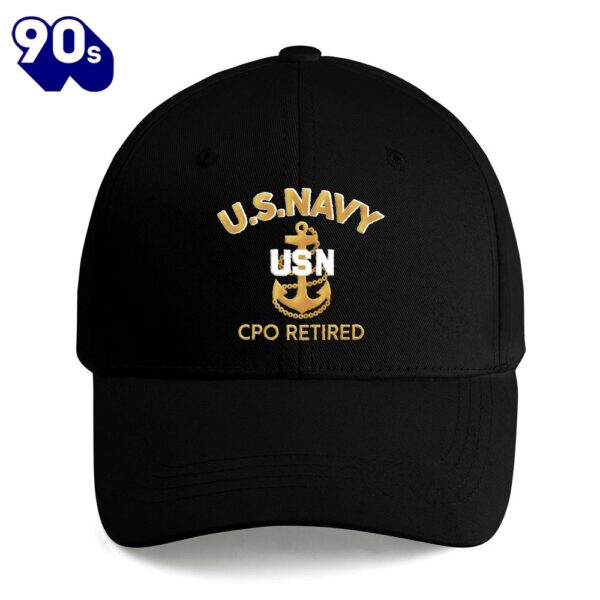 Us Navy Cpo Retired, Chief Petty Office Embroidered Cap