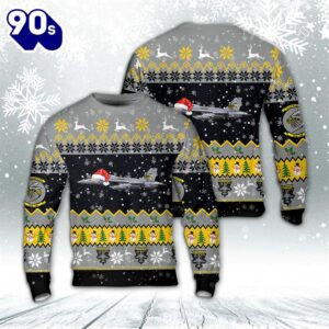 US Navy Electronic Attack Squadron 138 (VAQRON 138) Yellow Jackets Christmas Sweater