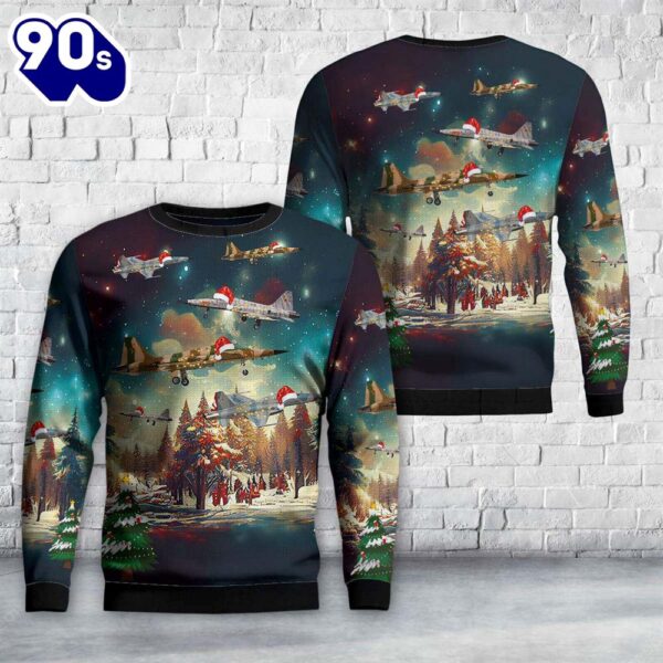 US Navy Northrop F-5N Tiger Christmas Sweater