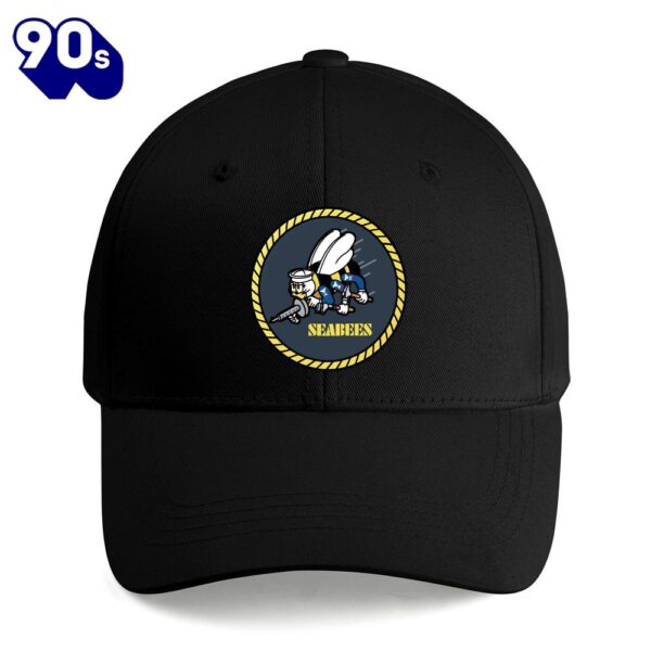 Us Navy Seabees Naval Construction Force (Ncf) Embroidered Cap