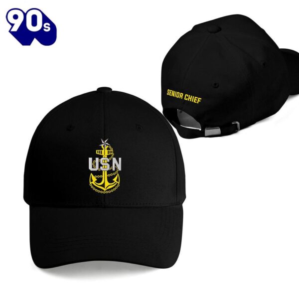 Us Navy Senior Chief Petty Officer (Scpo) Embroidered Cap