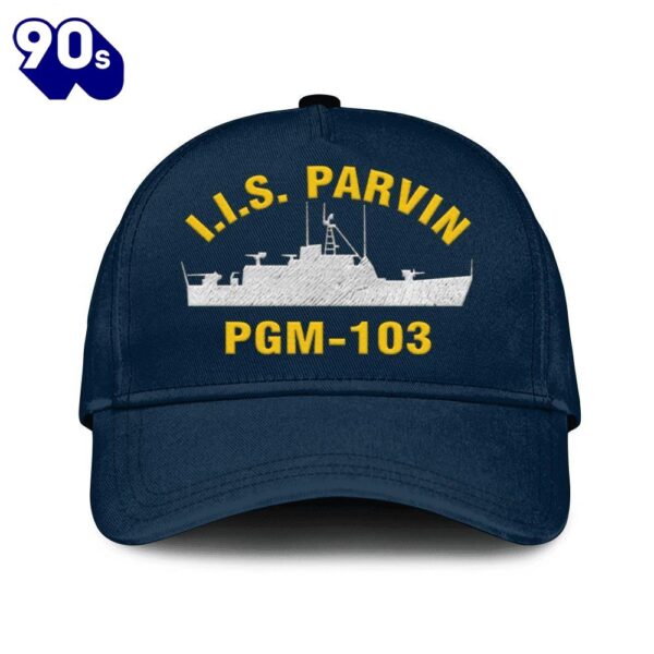 Us Navy Veteran IIS PARVIN PGM-103 Embroidered Classic Baseball Cap