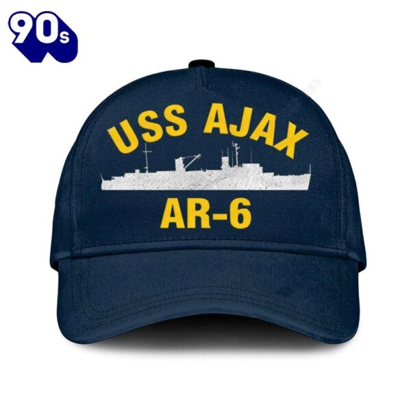 Us Navy Veteran Uss Ajax Ar-6 Classic Embroidered Cap