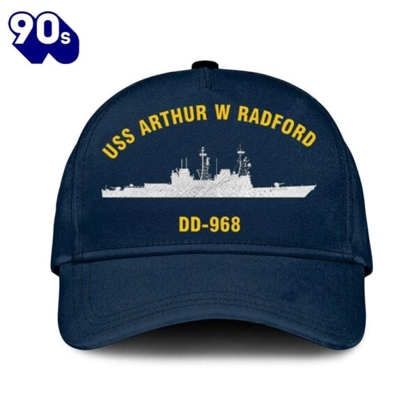 Us Navy Veteran Uss Arthur W Radford Dd-968 Classic Embroidered Cap