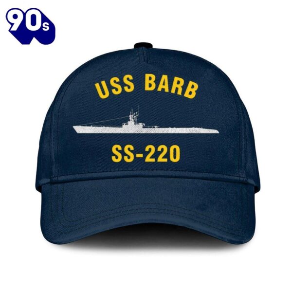 Us Navy Veteran Uss Barb Ss-220 Classic Embroidered Cap