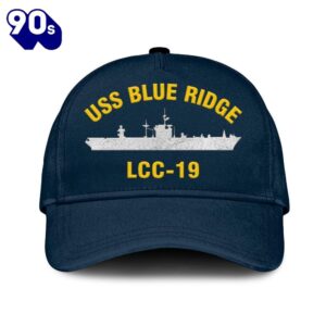 Us Navy Veteran Uss Blue Ridge Lcc-19 Classic Embroidered Cap