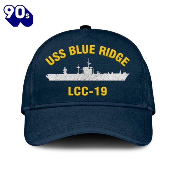 Us Navy Veteran Uss Blue Ridge Lcc-19 Classic Embroidered Cap