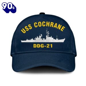 Us Navy Veteran Uss Cochrane Ddg-21 Classic Embroidered Cap