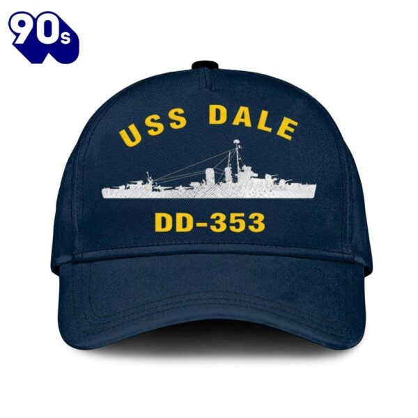 Us Navy Veteran Uss Dale Dd-353 Classic Embroidered Cap