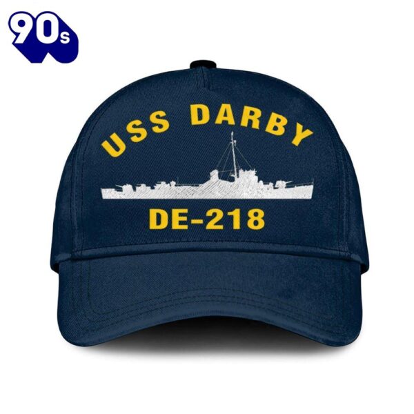 Us Navy Veteran Uss Darby De-218 Classic Embroidered Cap