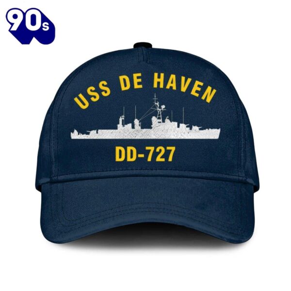 Us Navy Veteran Uss De Haven Dd-727 Classic Embroidered Cap