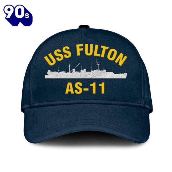 Us Navy Veteran Uss Fulton As-11 Classic Embroidered Cap