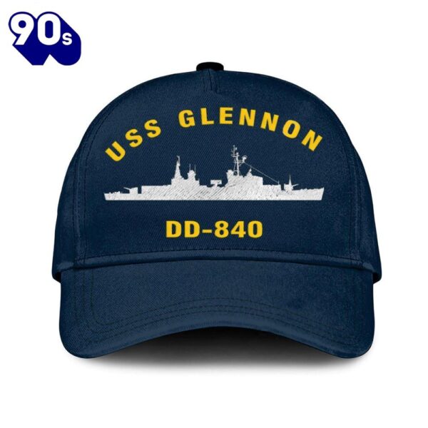 Us Navy Veteran Uss Glennon Dd 840 Classic Embroidered Cap