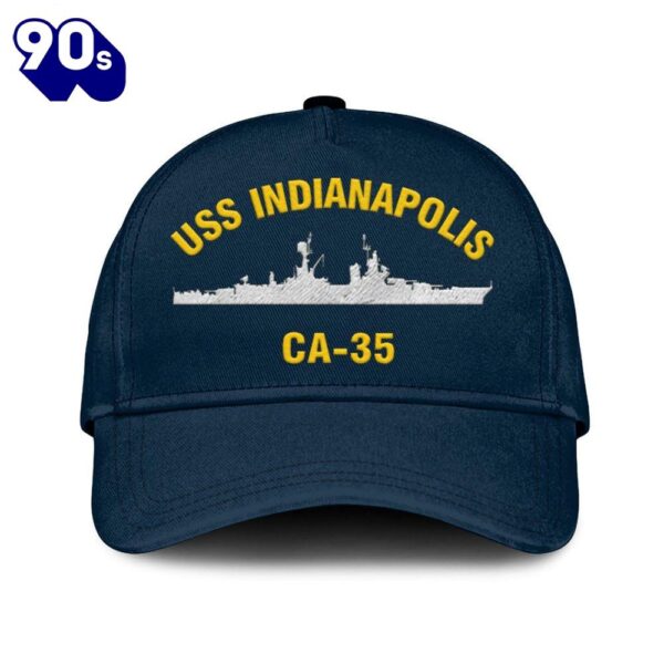 Us Navy Veteran Uss Indianapolis Ca-35 Classic Embroidered Cap