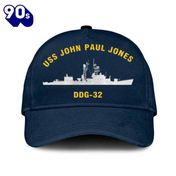 Us Navy Veteran Uss John Paul Jones Ddg-32 Classic Embroidered Cap