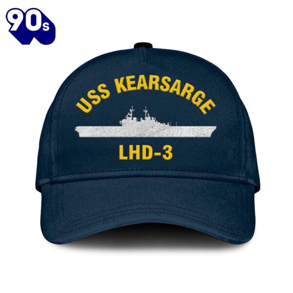 Us Navy Veteran Uss Kearsarge Lhd-3 Classic Embroidered Cap