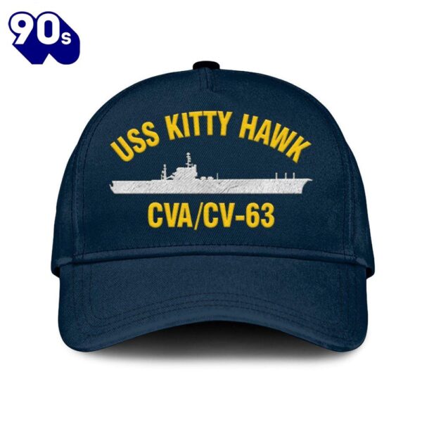 Us Navy Veteran Uss Kitty Hawk Cv-63 Classic Embroidered Cap