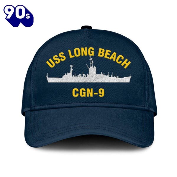 Us Navy Veteran Uss Long Beach Cgn-9 Classic Embroidered Cap