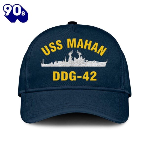 Us Navy Veteran Uss Mahan Ddg-42 Classic Embroidered Cap