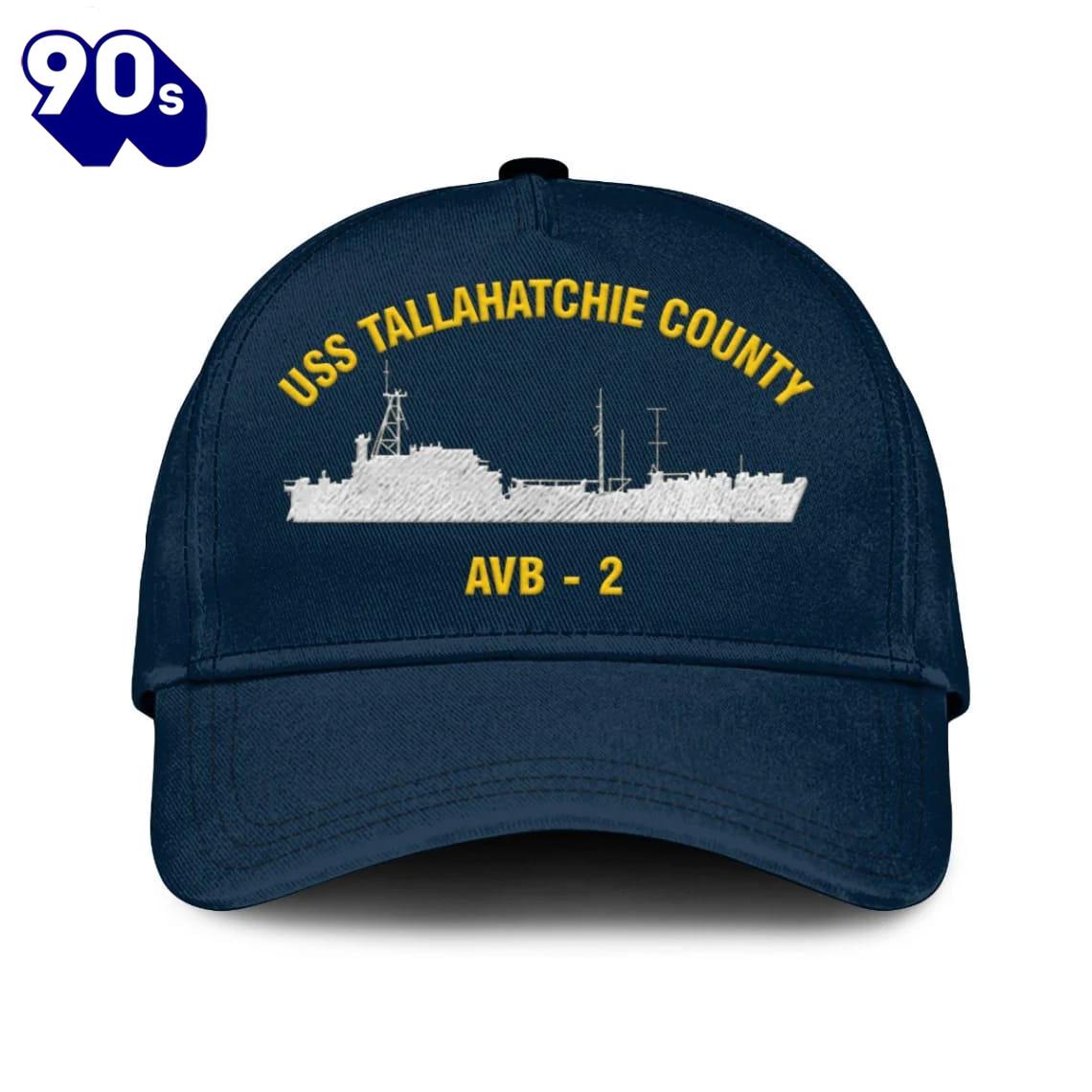 Us Navy Veteran Uss Tallahatchie County Avb 8211 2 Classic Embroidered Cap Us Navy Veteran Uss Tallahatchie County Avb 8211 2 Classic Embroidered Cap