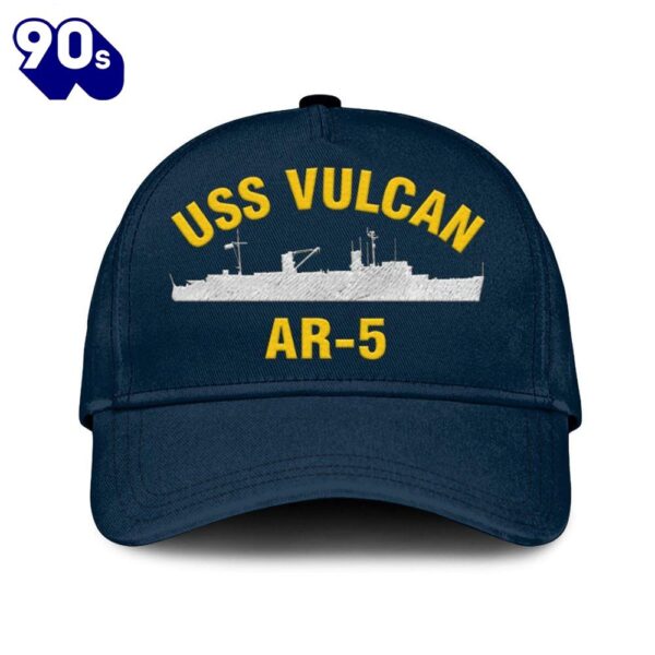 Us Navy Veteran Uss Vulcan Ar-5 Classic Embroidered Cap