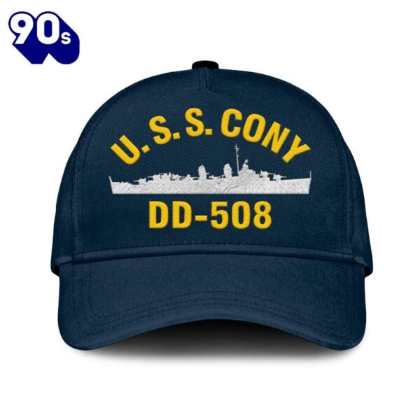 Us Navy Veteran Usscony Dd-508 Classic Embroidered Cap