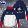 USA 2025 4 Nations Face-Off 3D Windbreaker Jacket For Man And Women