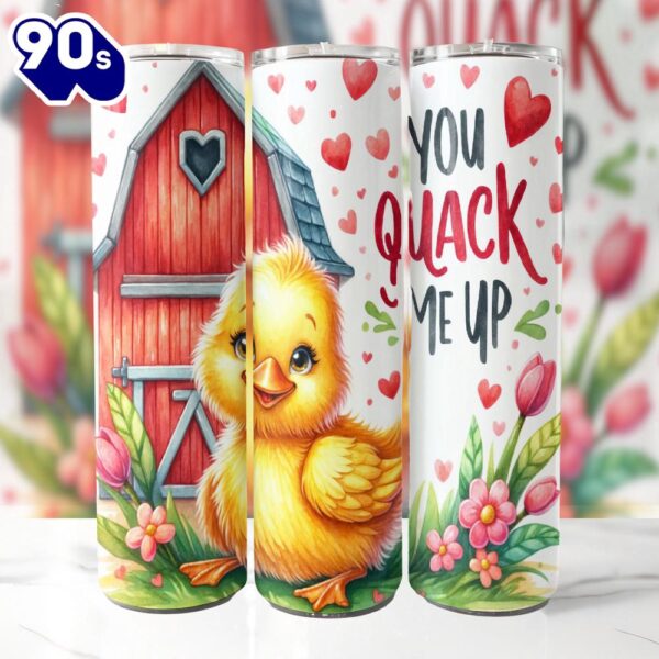 Valentine Day Chick 20 Oz Skinny Tumbler, Valentine Tumbler