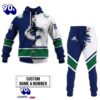 Vancouver Canucks Personalized NHL Mix Jersey Hoodie Set