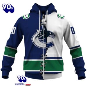 Vancouver Canucks Personalized NHL Mix Jersey Hoodie Set