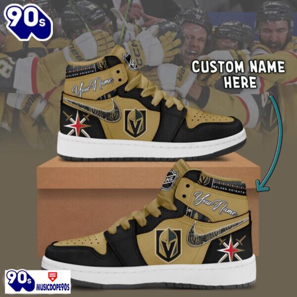 Vegas Golden Knights Air Jordan 1 Shoes