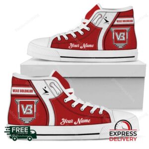 Vejle BK Personalized High Top Canvas Shoes