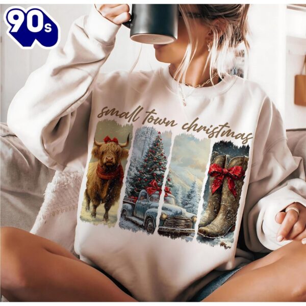 Vintage Small Town Christmas,Small Town Girl Christmas Shirt