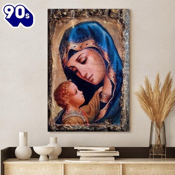Virgin Mary Jesus Canvas Wall Art