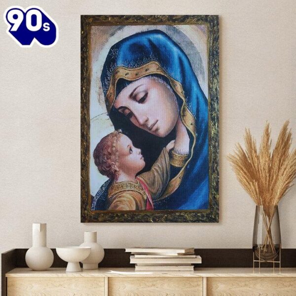 Virgin Mary Jesus Christ Canvas Wall Art