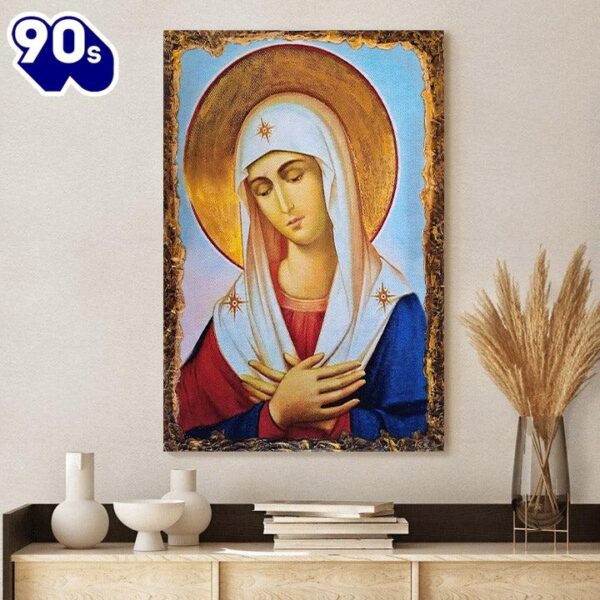 Virgin Mary Madonna Religious Canvas Wall Art - Musicdope90s