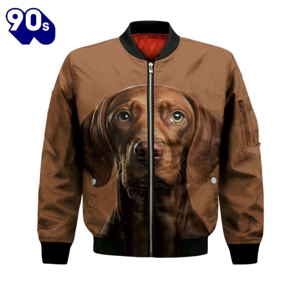 Vizsla AI – Unisex 3D Graphic Bomber Jacket