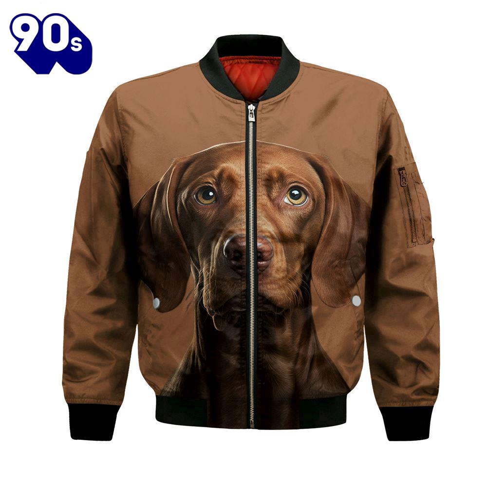 Vizsla AI - Unisex 3D Graphic Bomber Jacket Vizsla AI - Unisex 3D Graphic Bomber Jacket