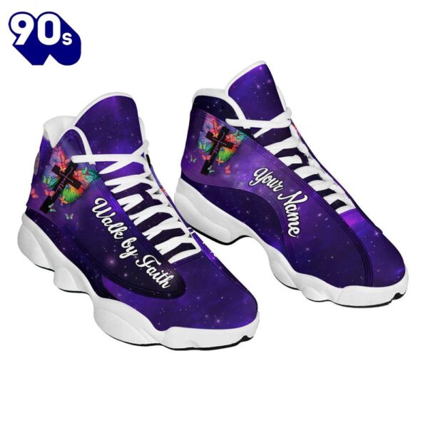 Walk By Faith Purple Customized Jd13 Shoes For Man And Women  Gift Christmas