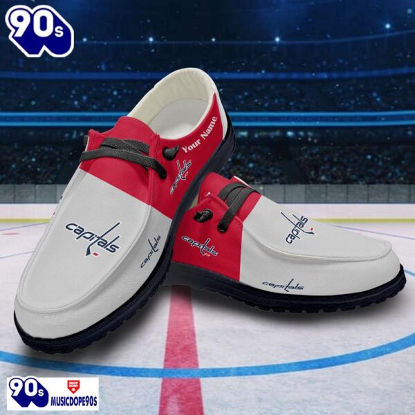 Washington Capitals NHL Hey Dude Shoes Custom Name Perfect Gift