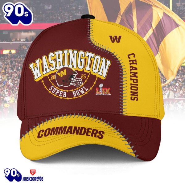 Washington Commanders 2025 Super Bowl LIX Champions Cap