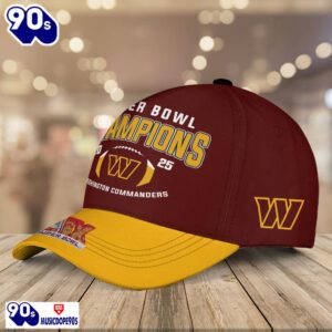 Washington Commanders 2025 Super Bowl LIX Champions Classic Cap